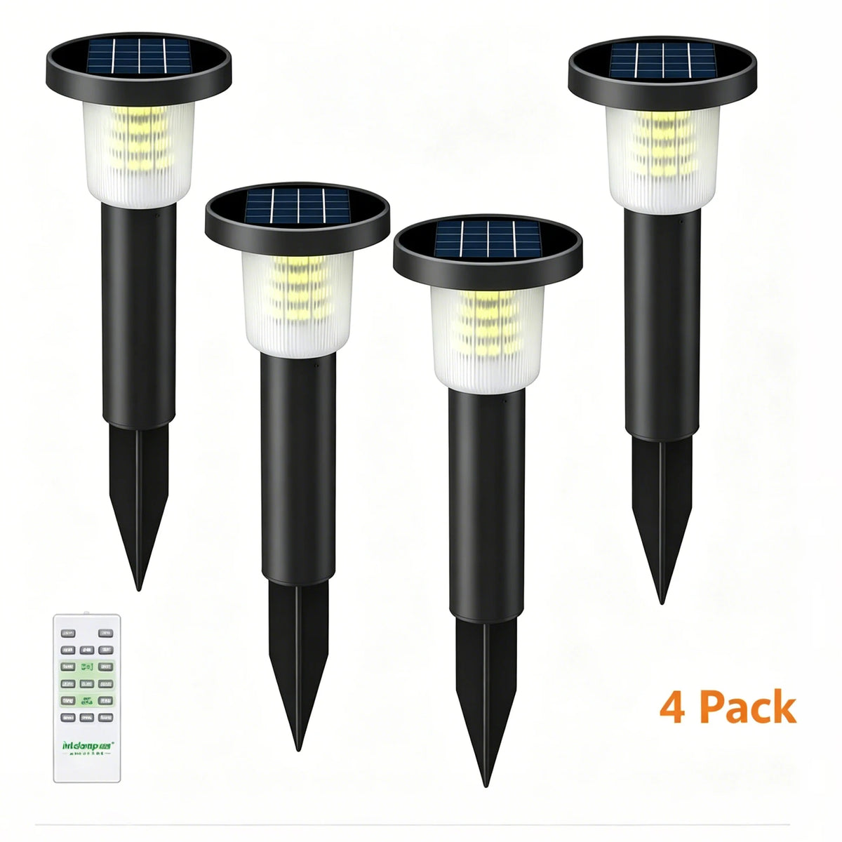 Intelamp Solar LED Pathway Lights For Lawn And Garden