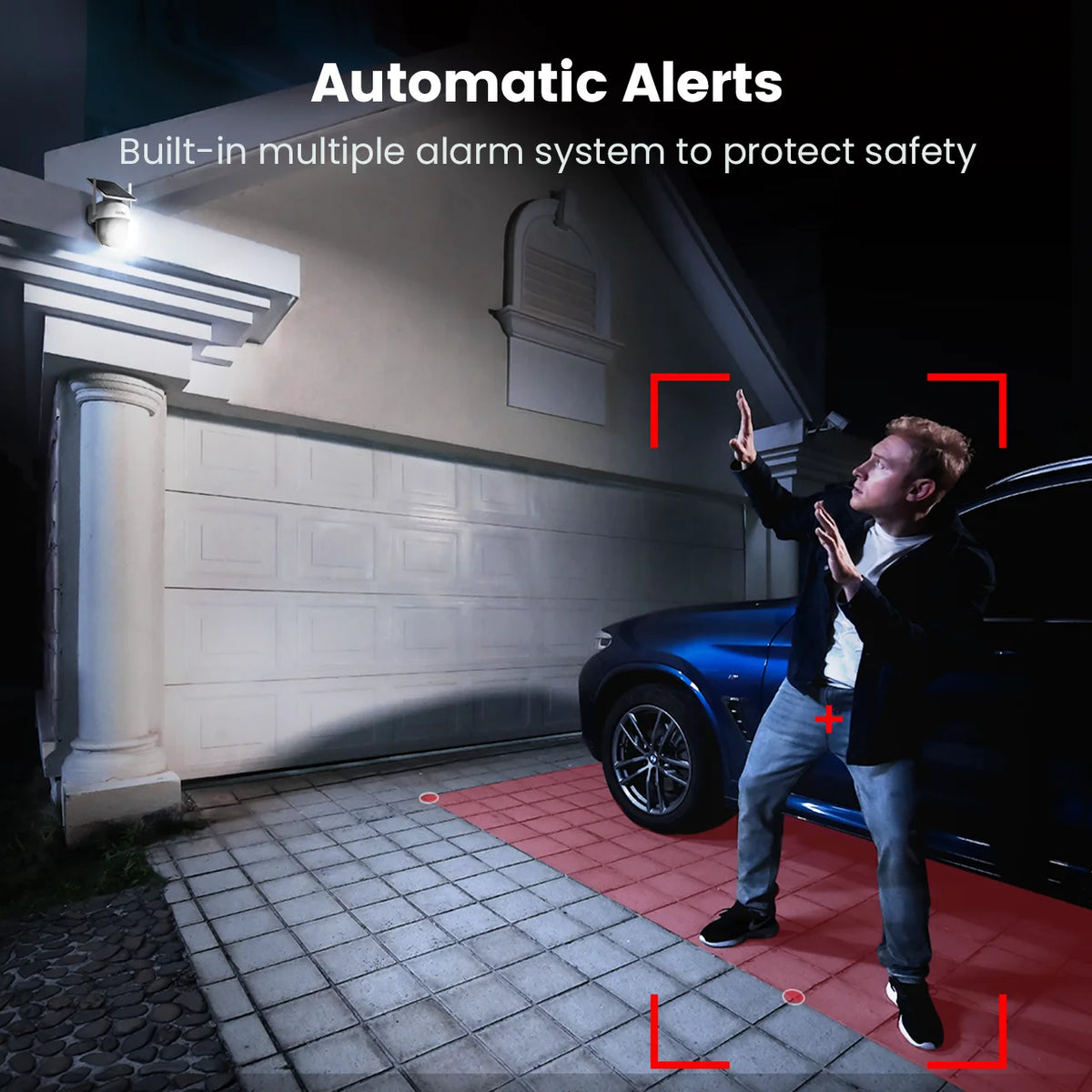 Dekco 3Mp Ptz Solar Wifi Security Camera Two Way Audio