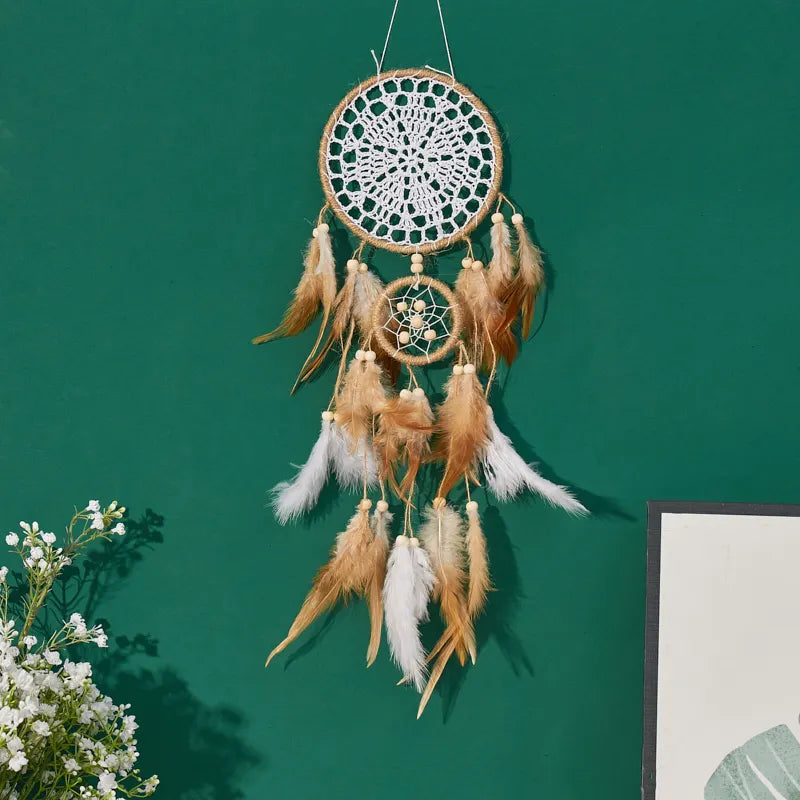 Bohemian Moon And Sun Dream Catcher Decor