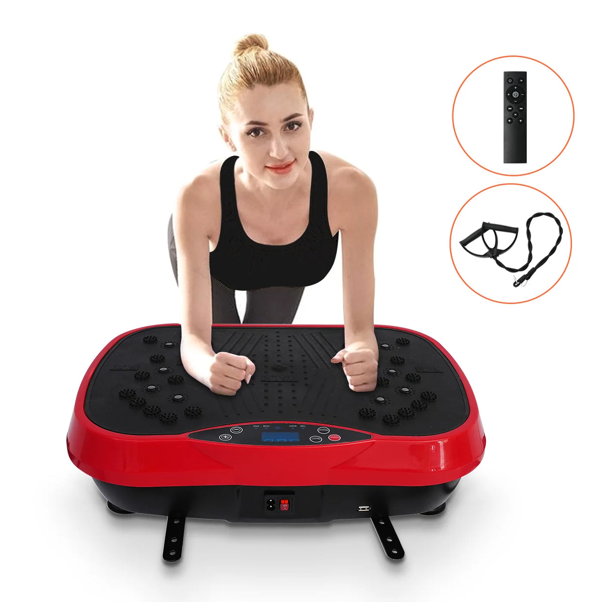Vibration Plate Exercise Machine Fat-Burning Home Fitness Fat Slinger Shaping Whole Body Workout Portable Fitness Equipment
