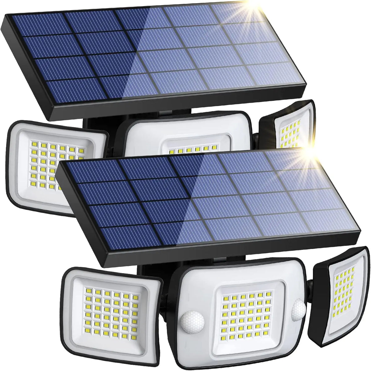 Intelamp Outdoor Solar Flood Light With Motion Sensors