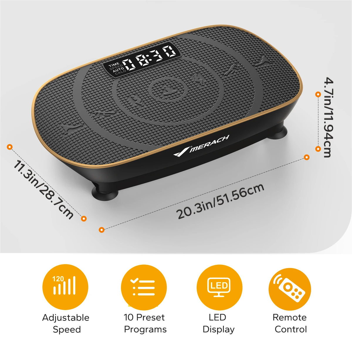 Merach Whole Body Vibration Plate Exercise Machine