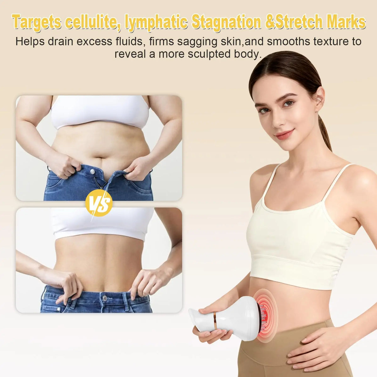 Jitesy Portable Lymphatic Drainage Massager