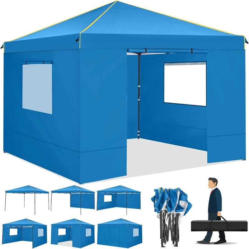 Tooluck Commercial Pop Up Canopy With Ventilated Sidewalls