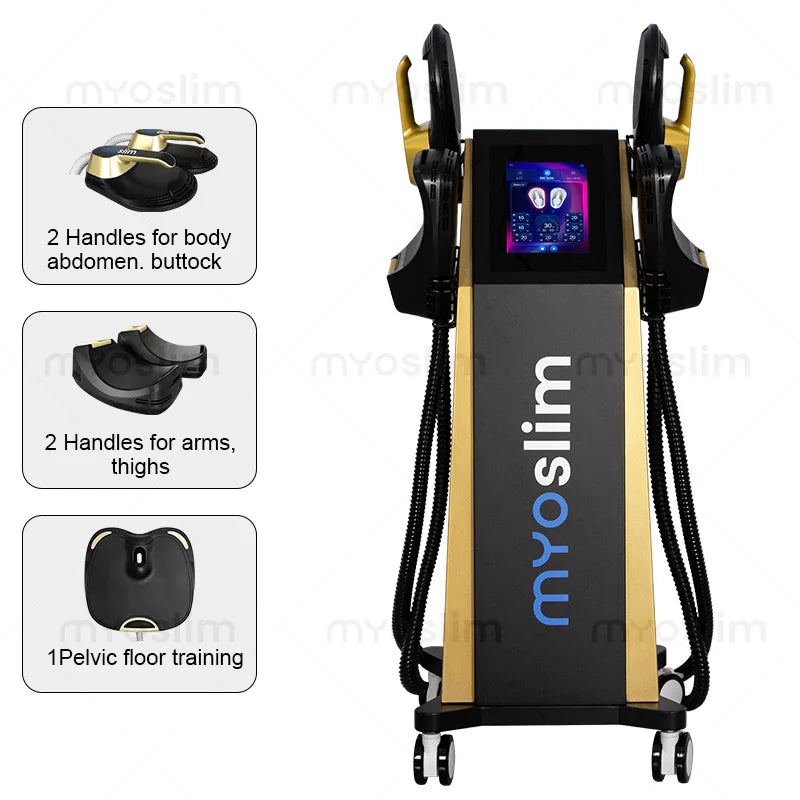 EMS Body Sculpting MYOslim Machine 6500W Sculpt Muscle Stimulation Abdominal Lift Hips Pad Fat Slimming Weight Loss Equipment