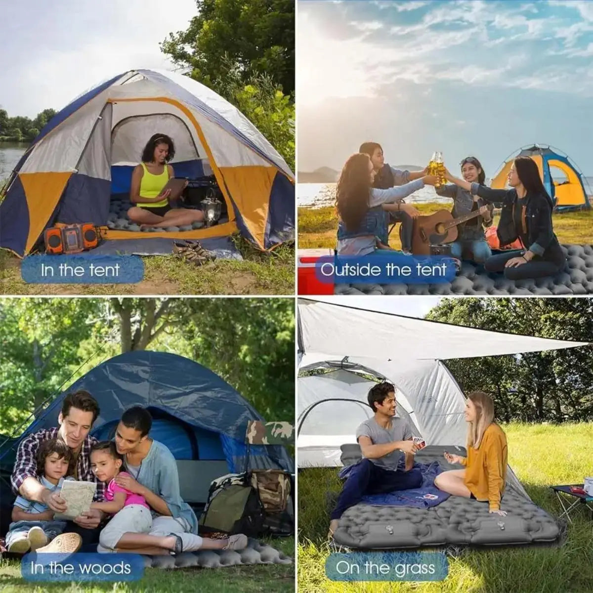 Waterproof Foldable Inflatable Camping Sleeping Pad