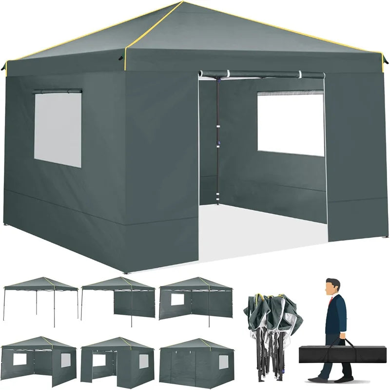 Tooluck Commercial Pop Up Canopy With Ventilated Sidewalls