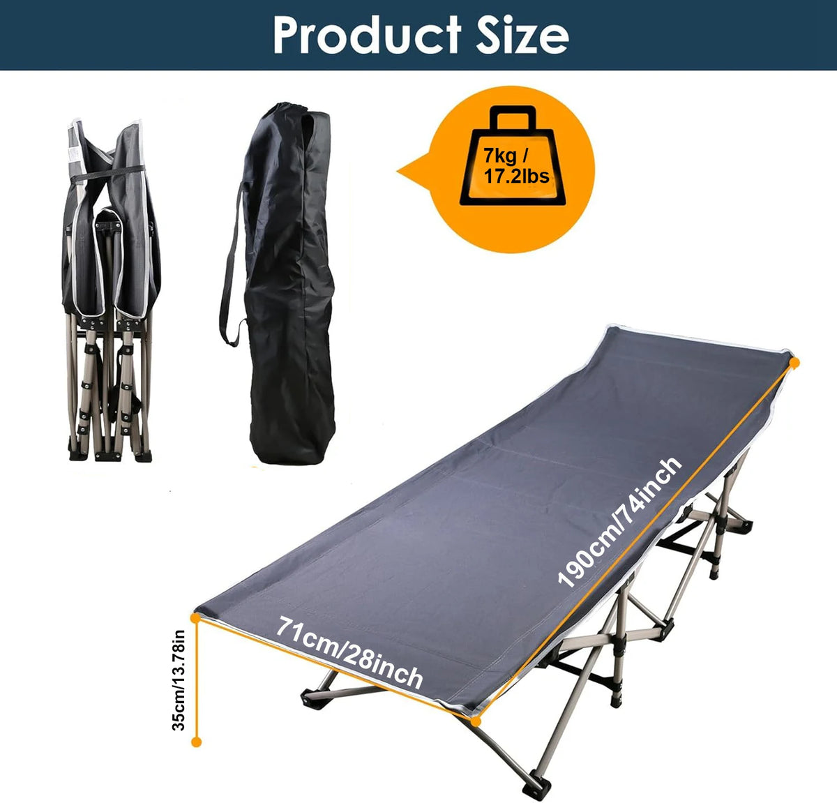 Foldable Metal Garden Lounge Chair With Pearl Foam Mattress