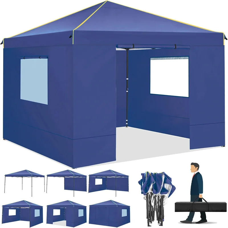 Tooluck Commercial Pop Up Canopy With Ventilated Sidewalls