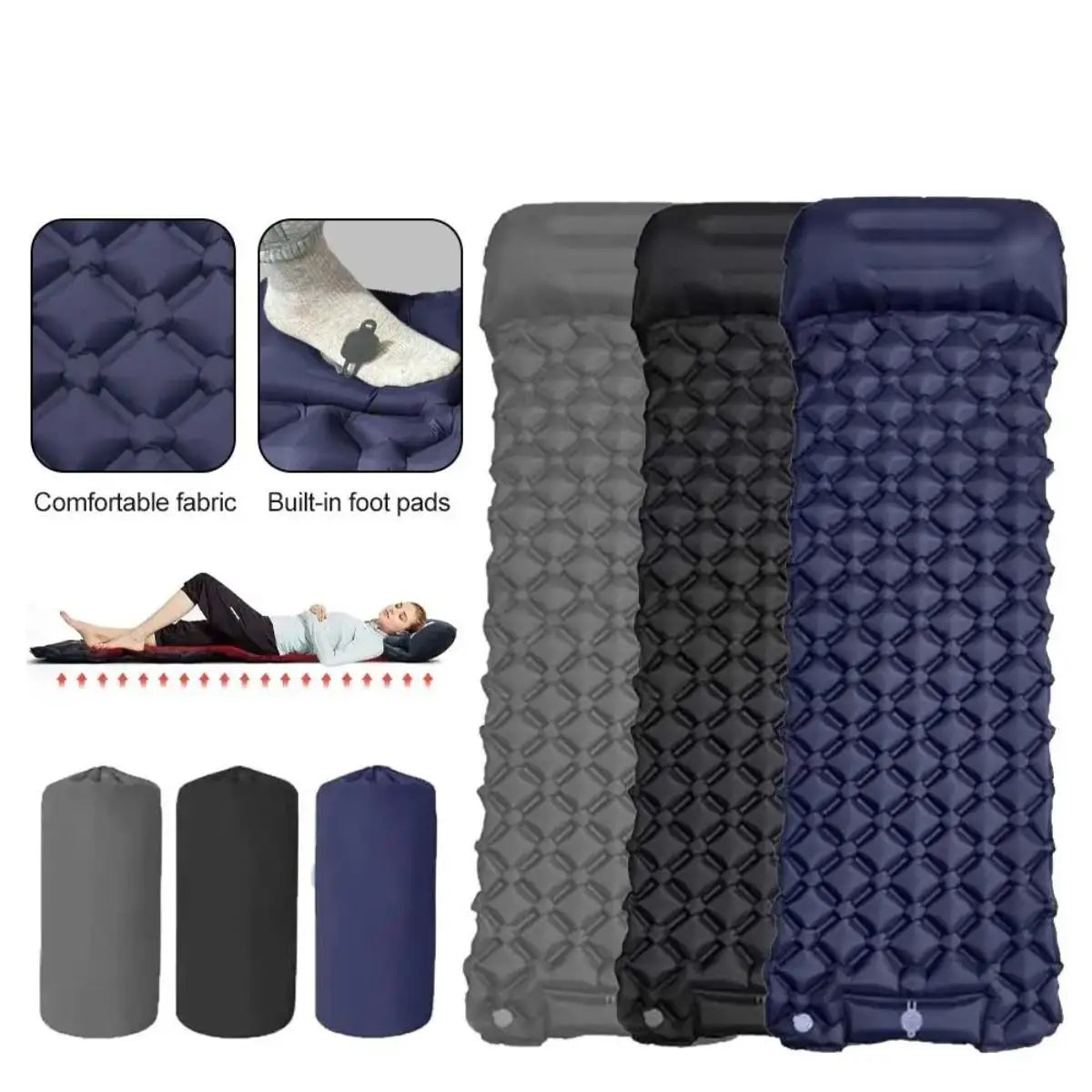 Waterproof Foldable Inflatable Camping Sleeping Pad