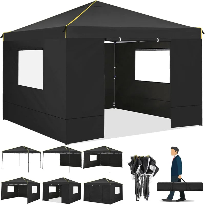 Tooluck Commercial Pop Up Canopy With Ventilated Sidewalls