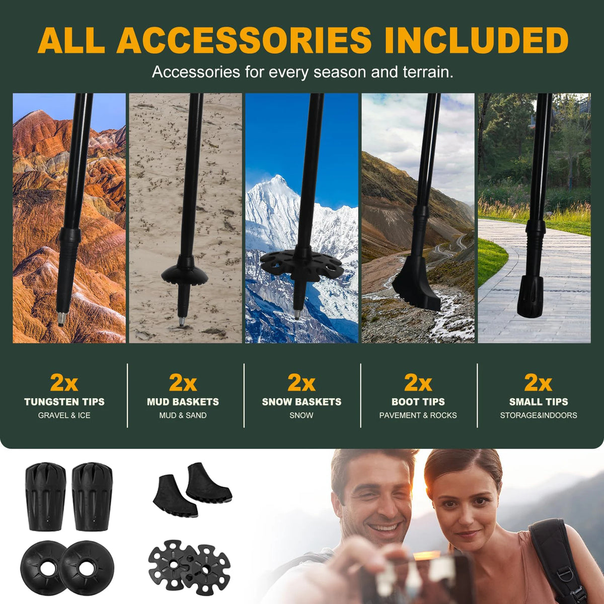 Ultralight Aluminum Folding Trekking Pole