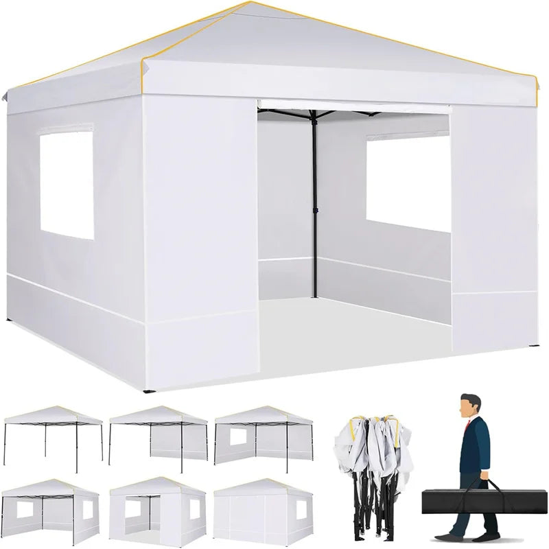 Tooluck Commercial Pop Up Canopy With Ventilated Sidewalls