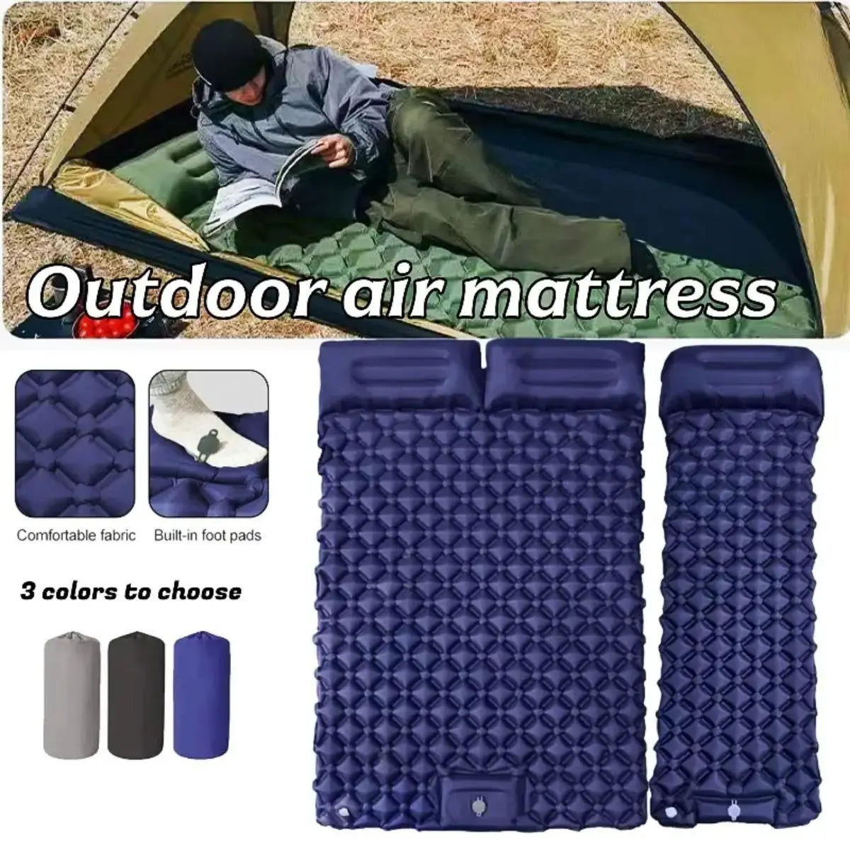 Waterproof Foldable Inflatable Camping Sleeping Pad