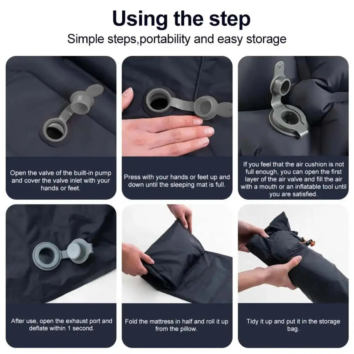Waterproof Foldable Inflatable Camping Sleeping Pad
