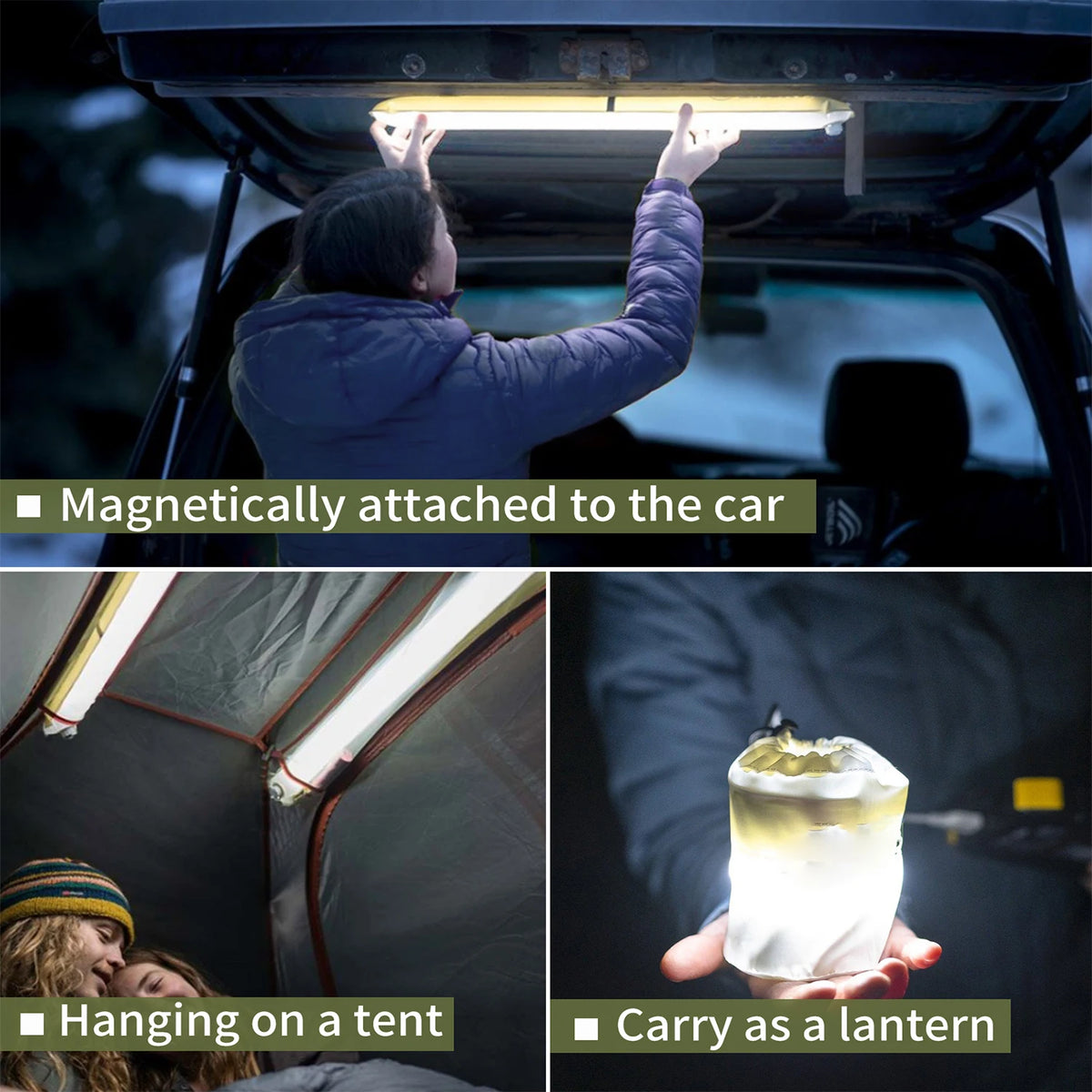 Selorss Rechargeable Inflatable Camping Tent Lamp