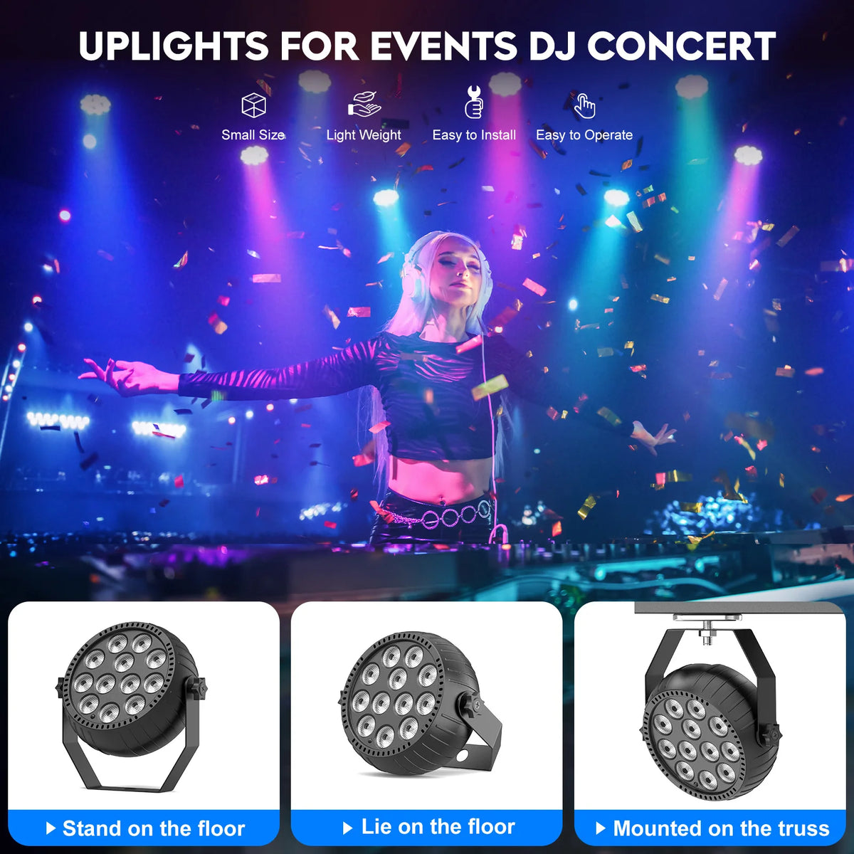 Somspot Led Par Stage Light With Dmx Remote