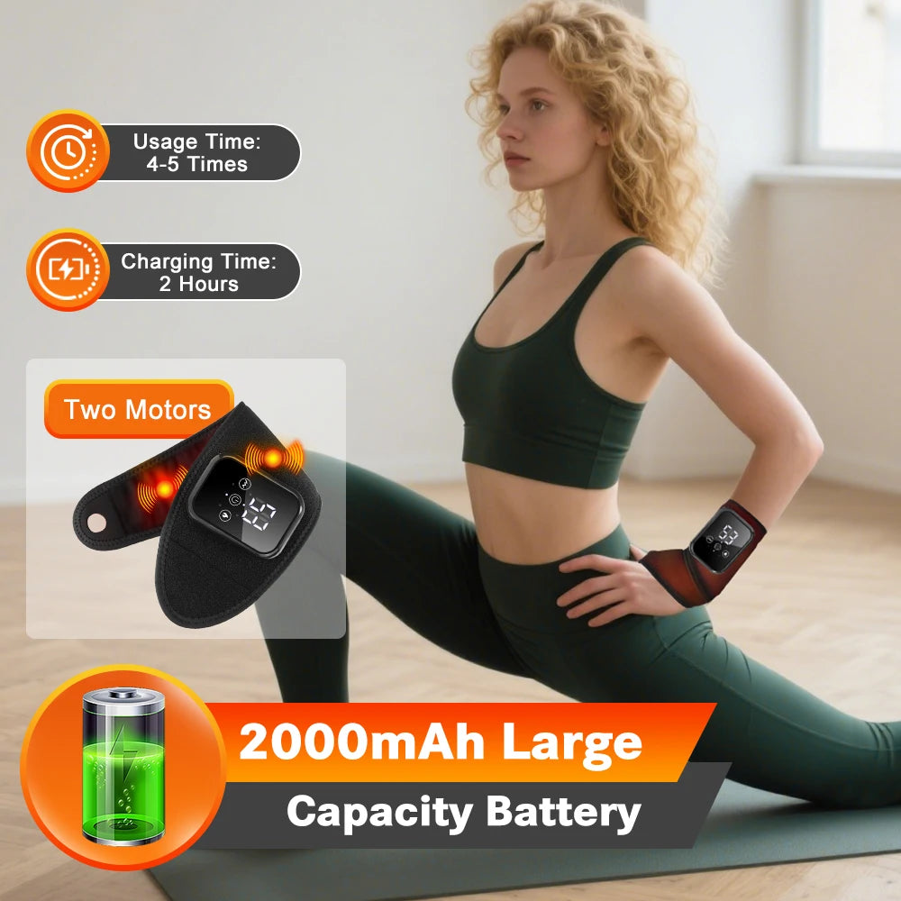 Agdoad Heated Wrist Massager Brace With Vibration