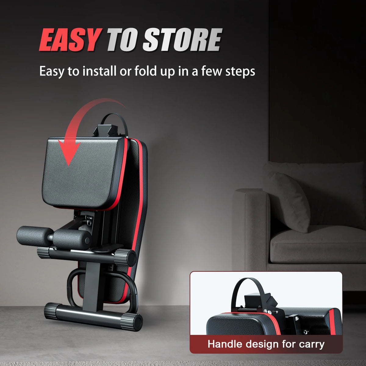 Multifunctional Foldable Weight Bench For Home Gym