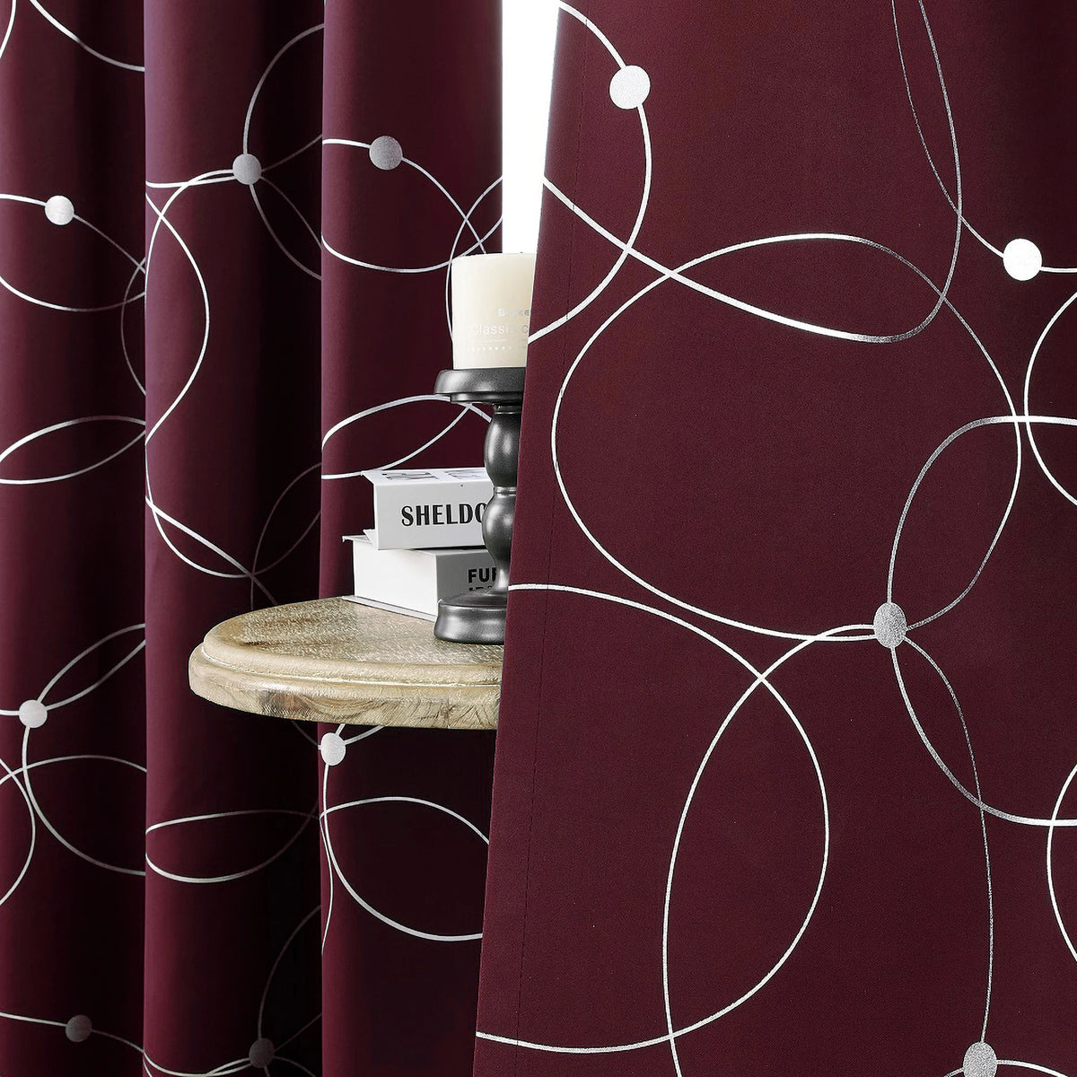 Four Panel Blackout Curtains Grommet Thermal Insulated