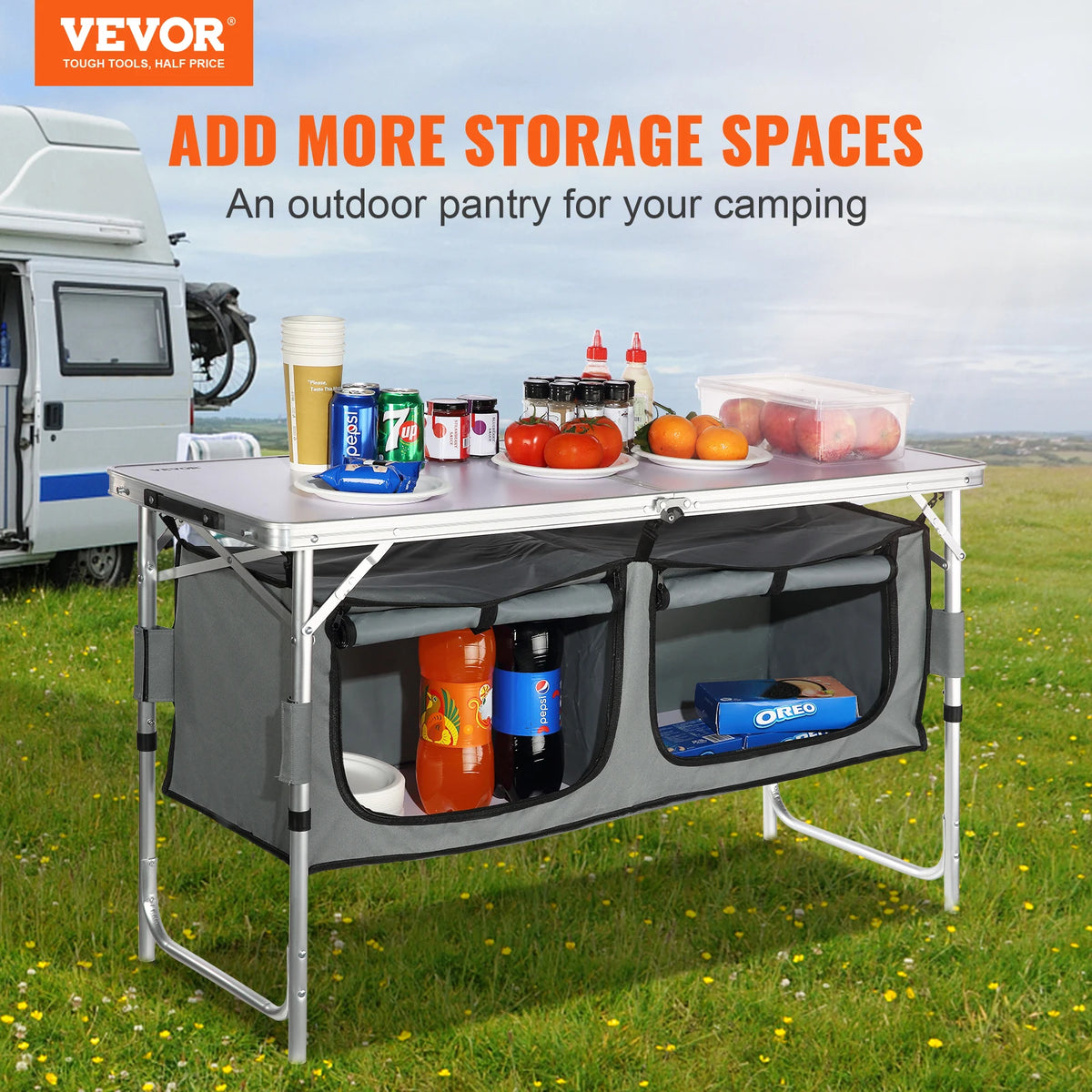 VEVOR Folding Camping Kitchen Table