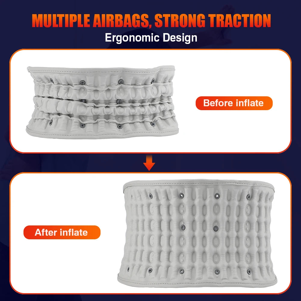 Moajaza Heated Waist Massager With Lumbar Support Belt