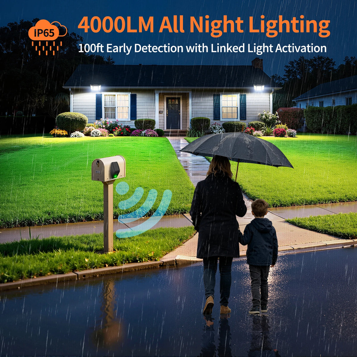 Intelamp Outdoor Solar Flood Light