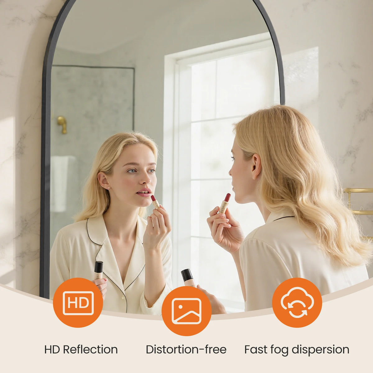 MCQ Arched Wall Mounted Bathroom Vanity Mirror