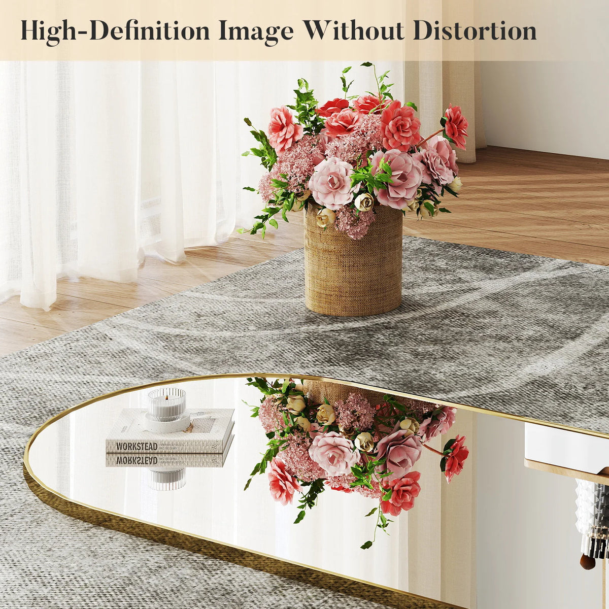 JHK Full Length Mirror with Stand Tempered Glass Aluminum Frame Hanging or Leaning Full Body Floor Mirror Standing or Wall Mount Modern Home Decor