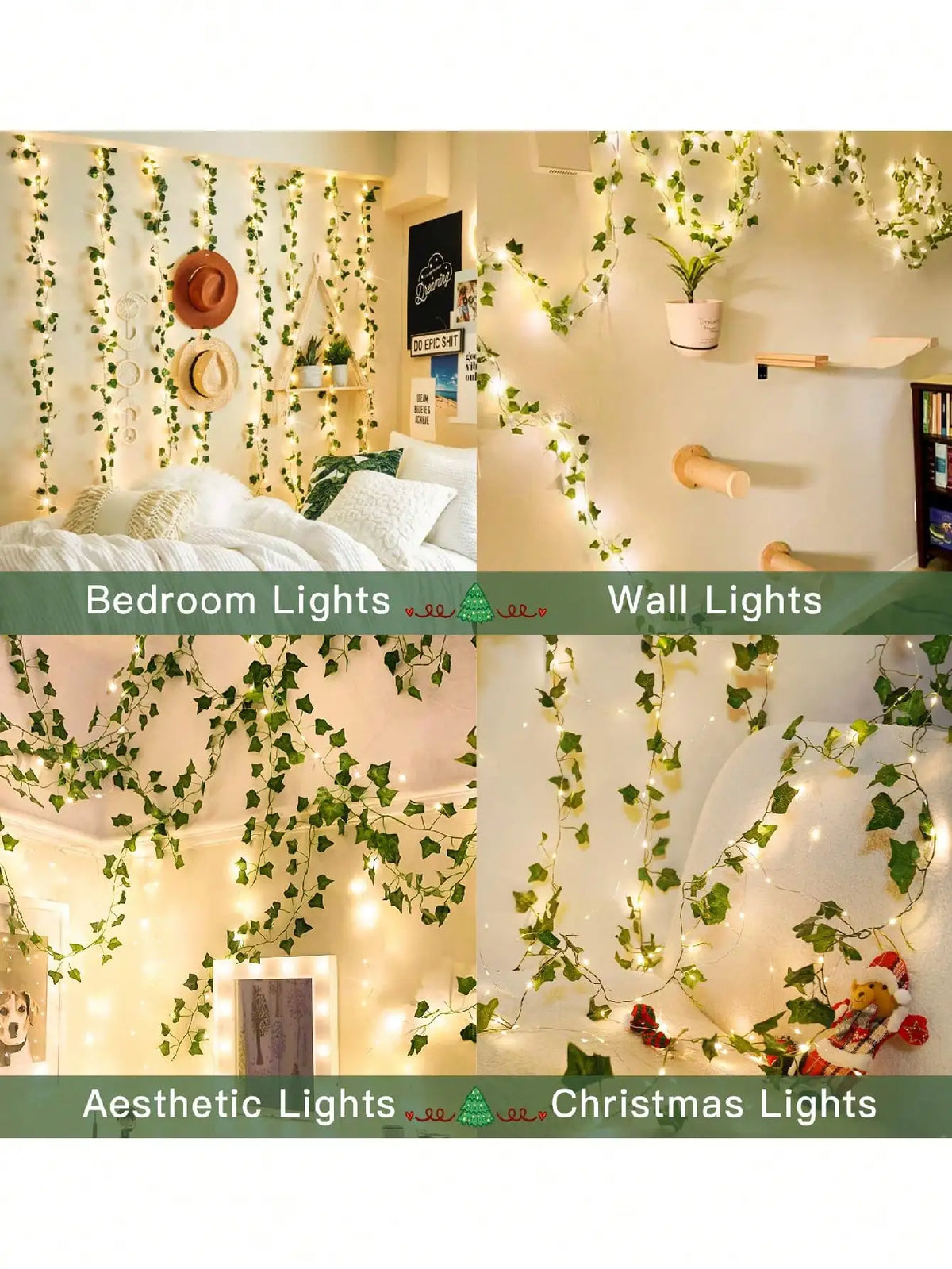 Battery Powered Led Ivy Vine Lights For Home Decor