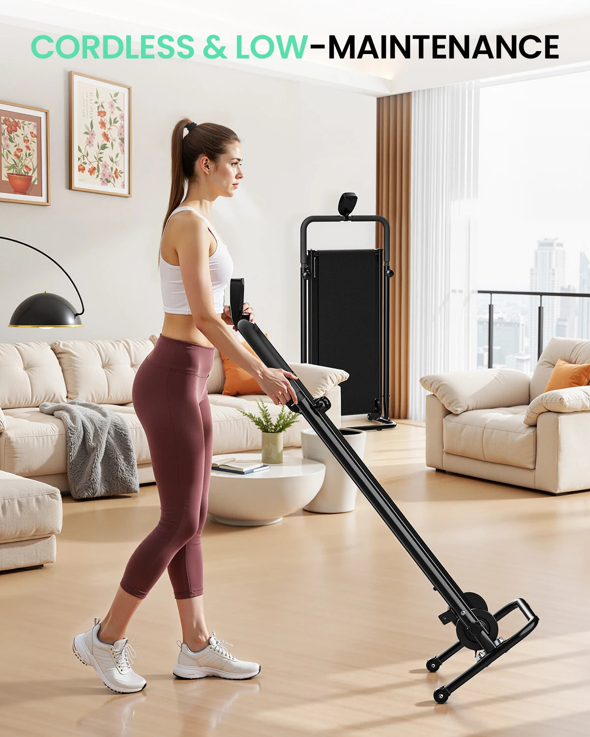 Akluer Mechanical Folding Treadmill For Home