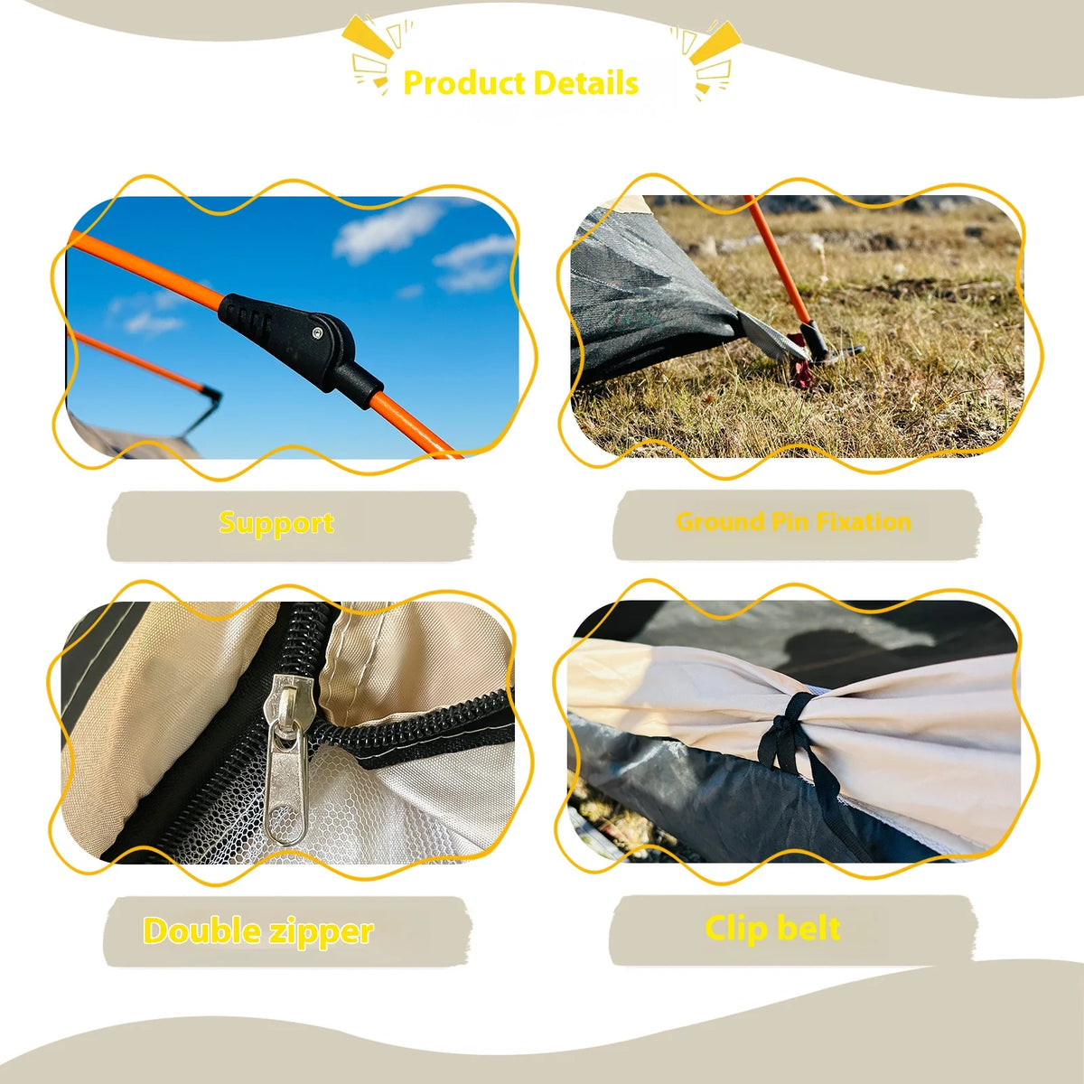 Pakicetus Automatic Pop Up Camping Tent