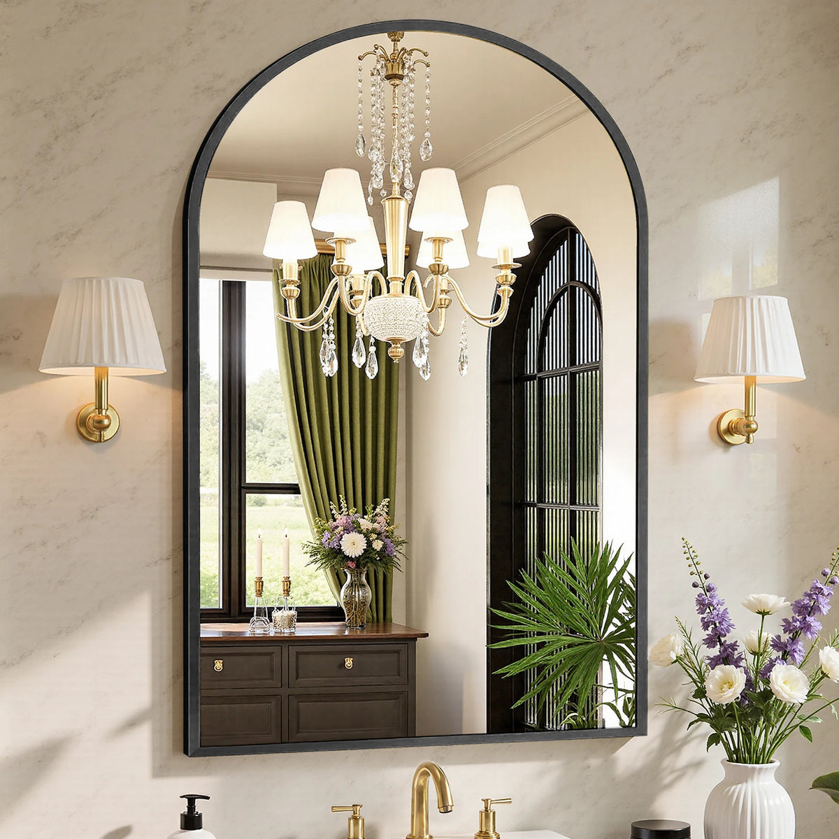 MCQ Arched Wall Mounted Bathroom Vanity Mirror