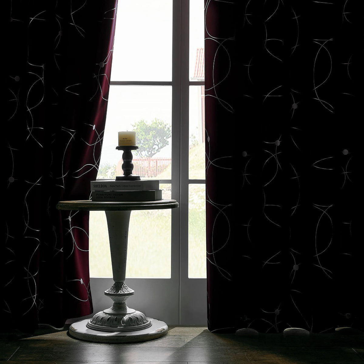 Four Panel Blackout Curtains Grommet Thermal Insulated