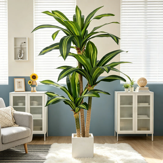 Olitree Artificial Dracaena Tree In Pot