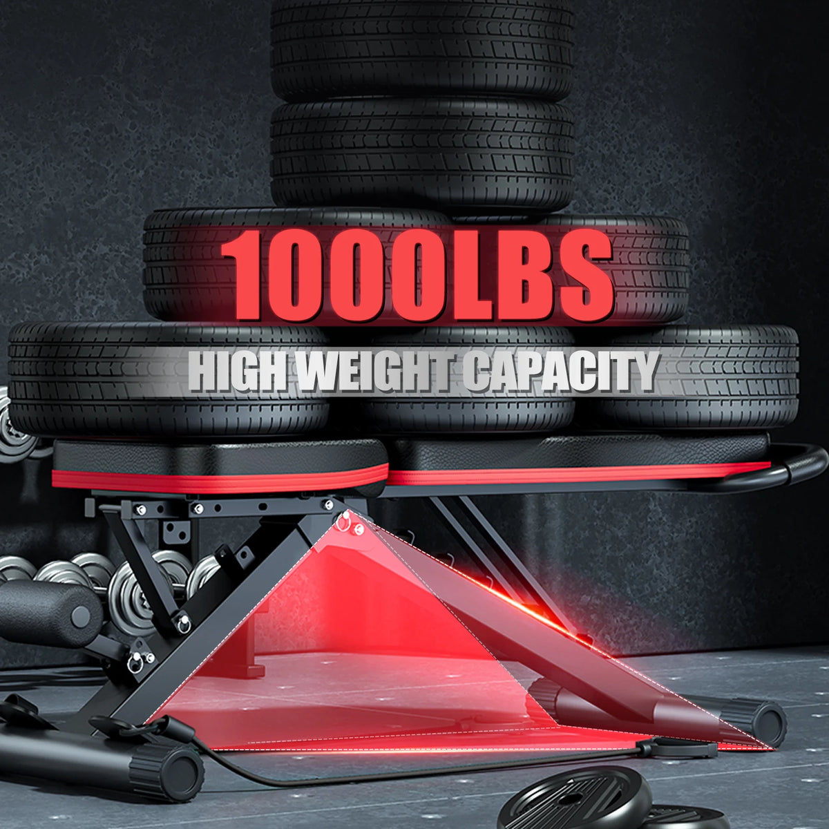 Multifunctional Foldable Weight Bench For Home Gym
