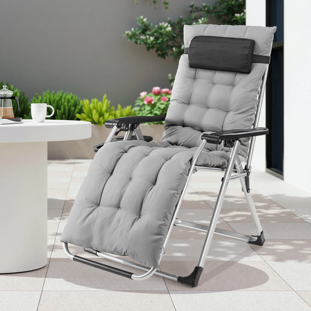 JHK Zero Gravity Recliner Chair With Cup Holder