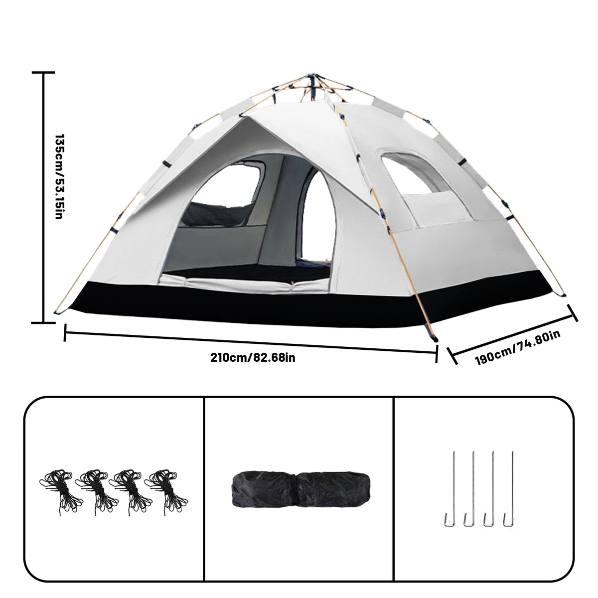 Pakicetus Instant Pop Up Camping And Travel Tent