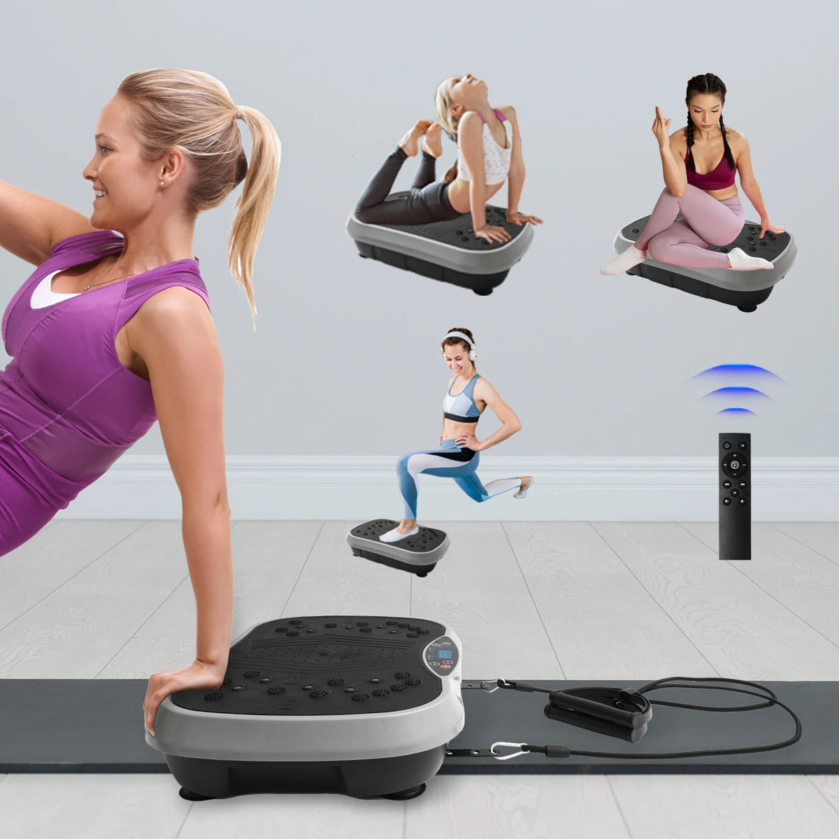 Vibration Plate Exercise Machine Fat-Burning Home Fitness Fat Slinger Shaping Whole Body Workout Portable Fitness Equipment