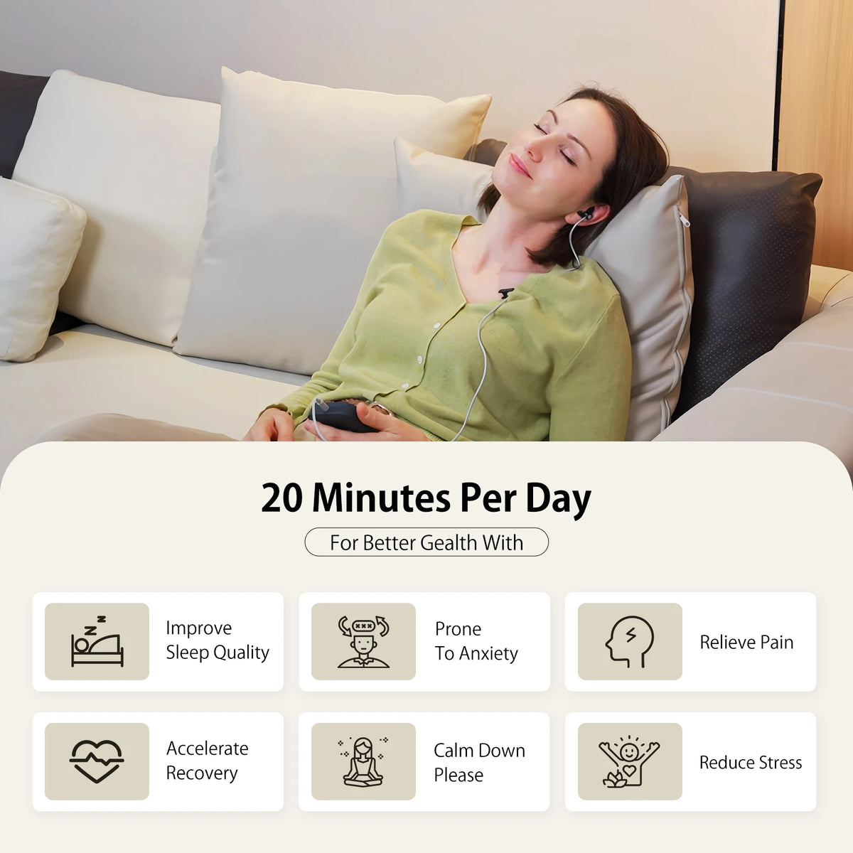 Zenowell Vagus Nerve Stimulator For Deep Sleep