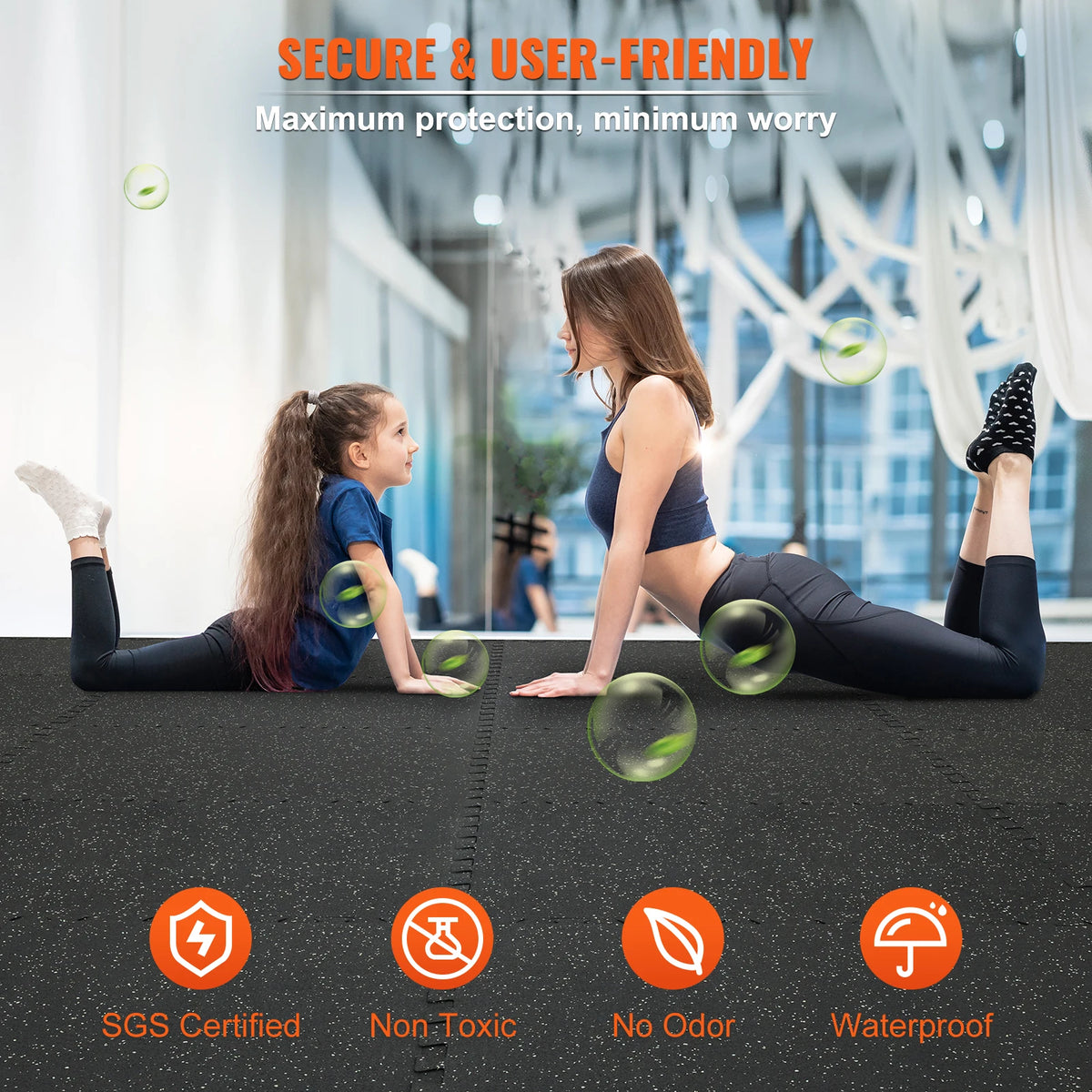 SucceBuy Interlocking Gym Floor Exercise Mats
