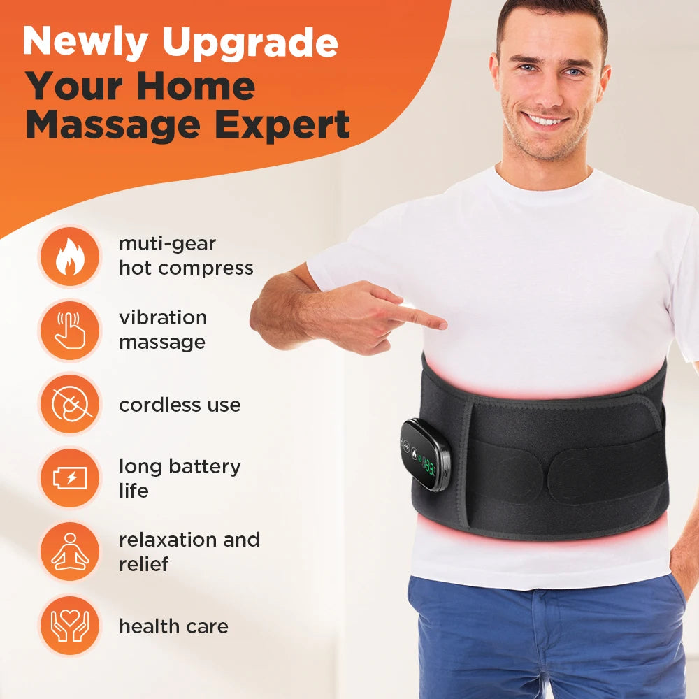 Hailicare Heated Lumbar Support Belt With Vibration