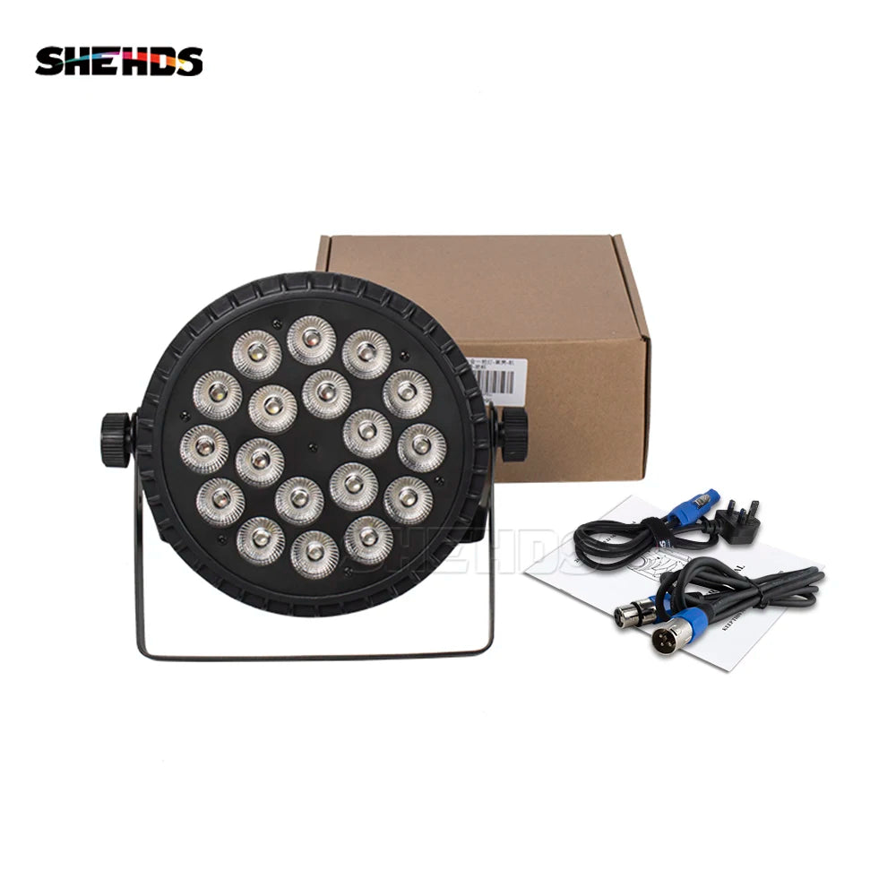 SHEHDS Professional LED Flat Par Stage Lights