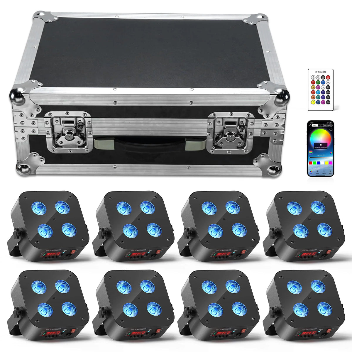 U'King Mini Rechargeable Par Stage Lights With Case