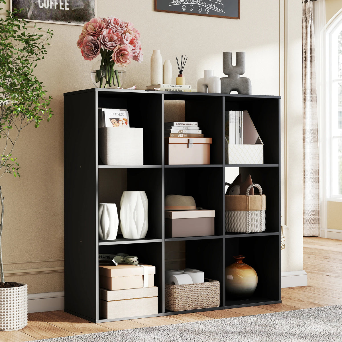 Jhk Modern Wooden Storage Bookcase For Office