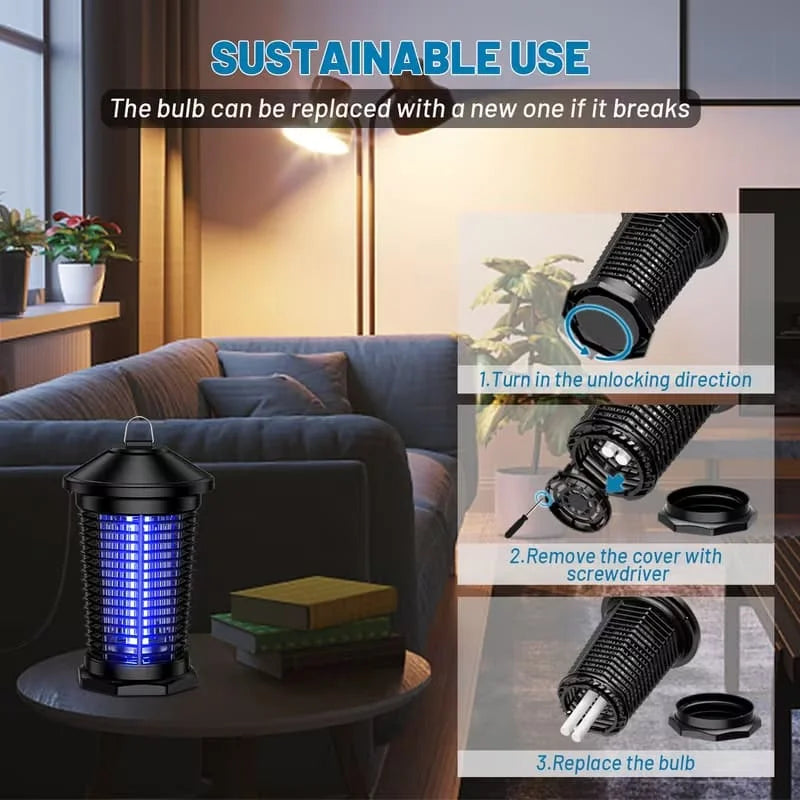 Electric Bug Zapper Lantern For Indoor Outdoor Insect Control