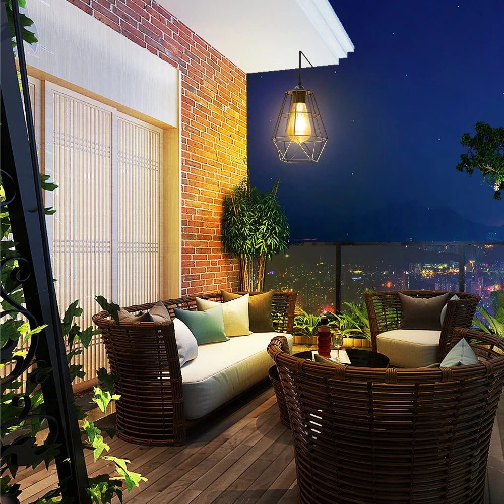 Intelamp Waterproof Solar Pendant Lights