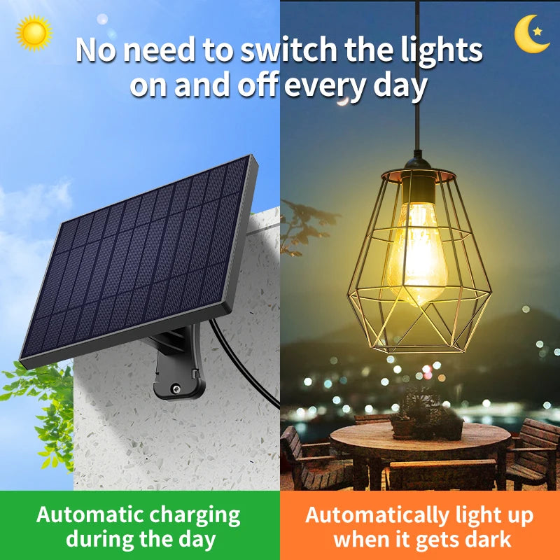 Intelamp Waterproof Solar Pendant Lights