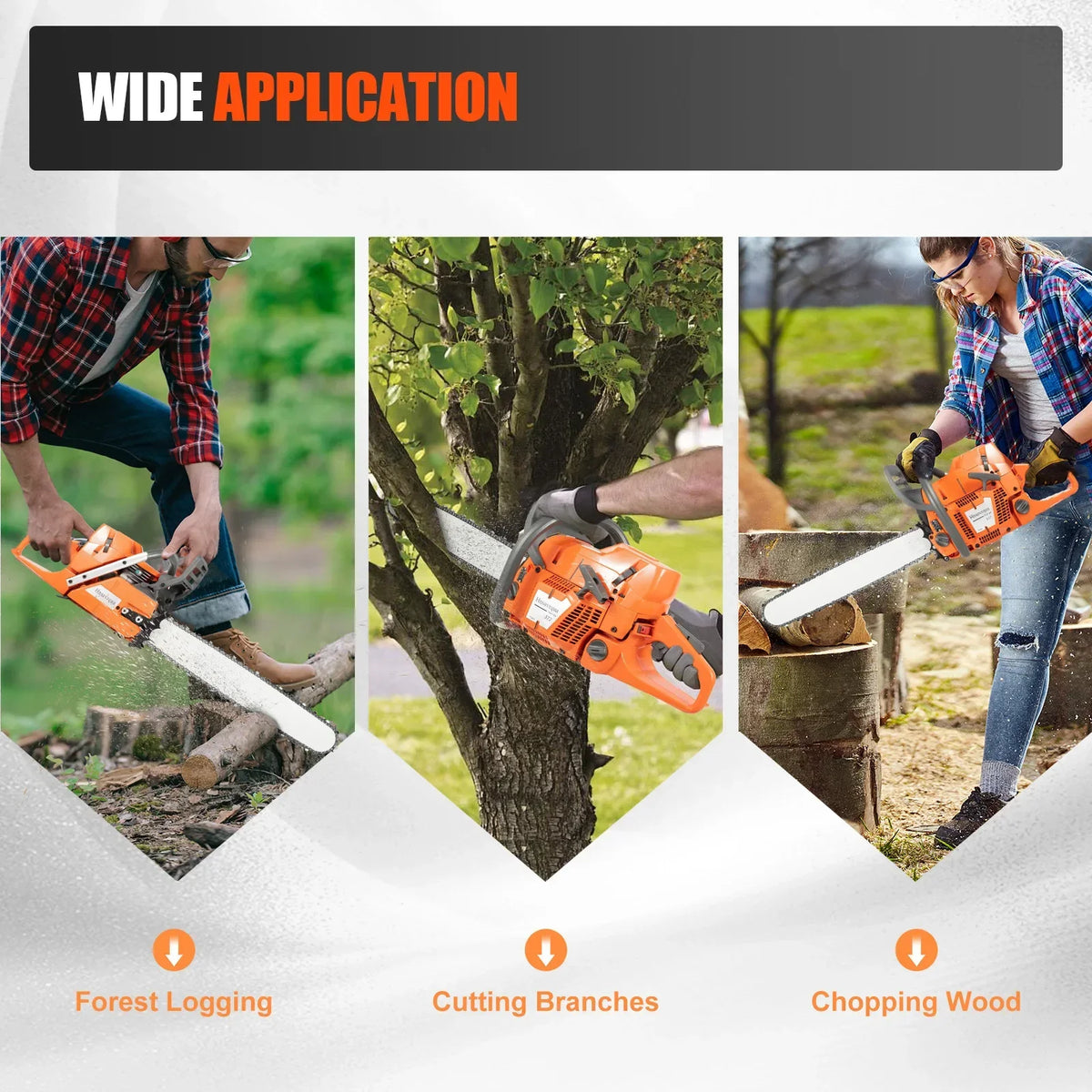 Cheuraivee Gas Powered Chainsaw For Outdoor Use