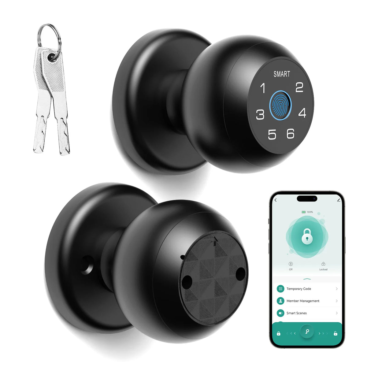 Viladepot Fingerprint Smart Lock For Interior Doors